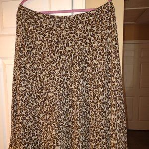 Flair animal print skirt